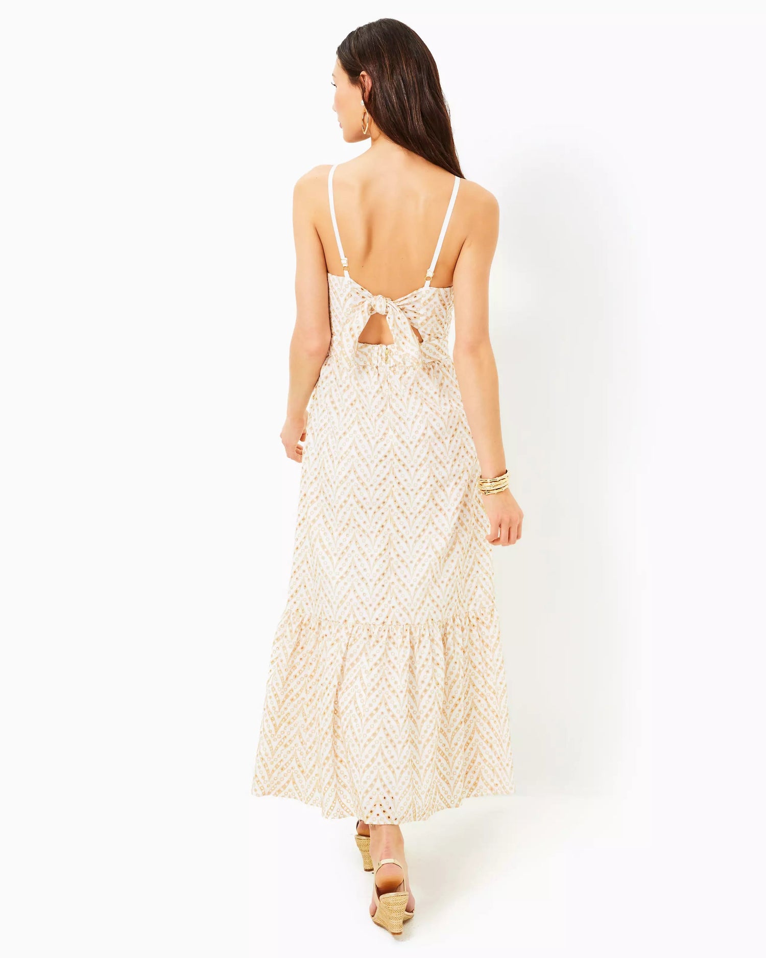 Lilly Pulitzer | Lilly Pulitzer | Charlese Eyelet Halter Maxi | Cloister Collection | LADIES