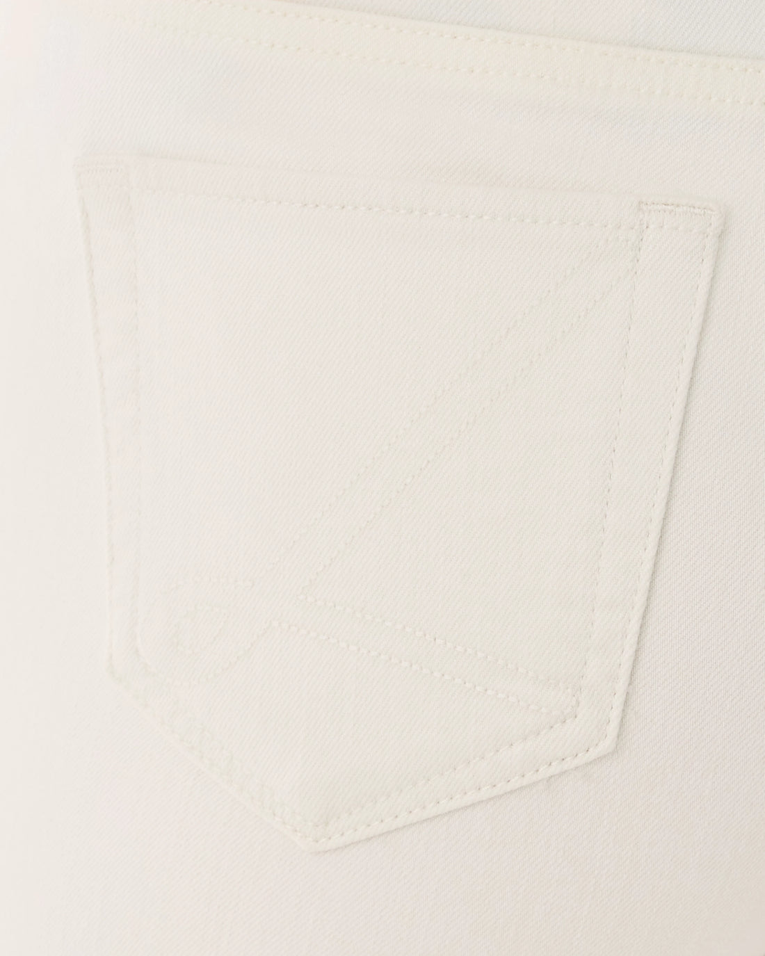 Close-up of a pocket on a light-colored garment
