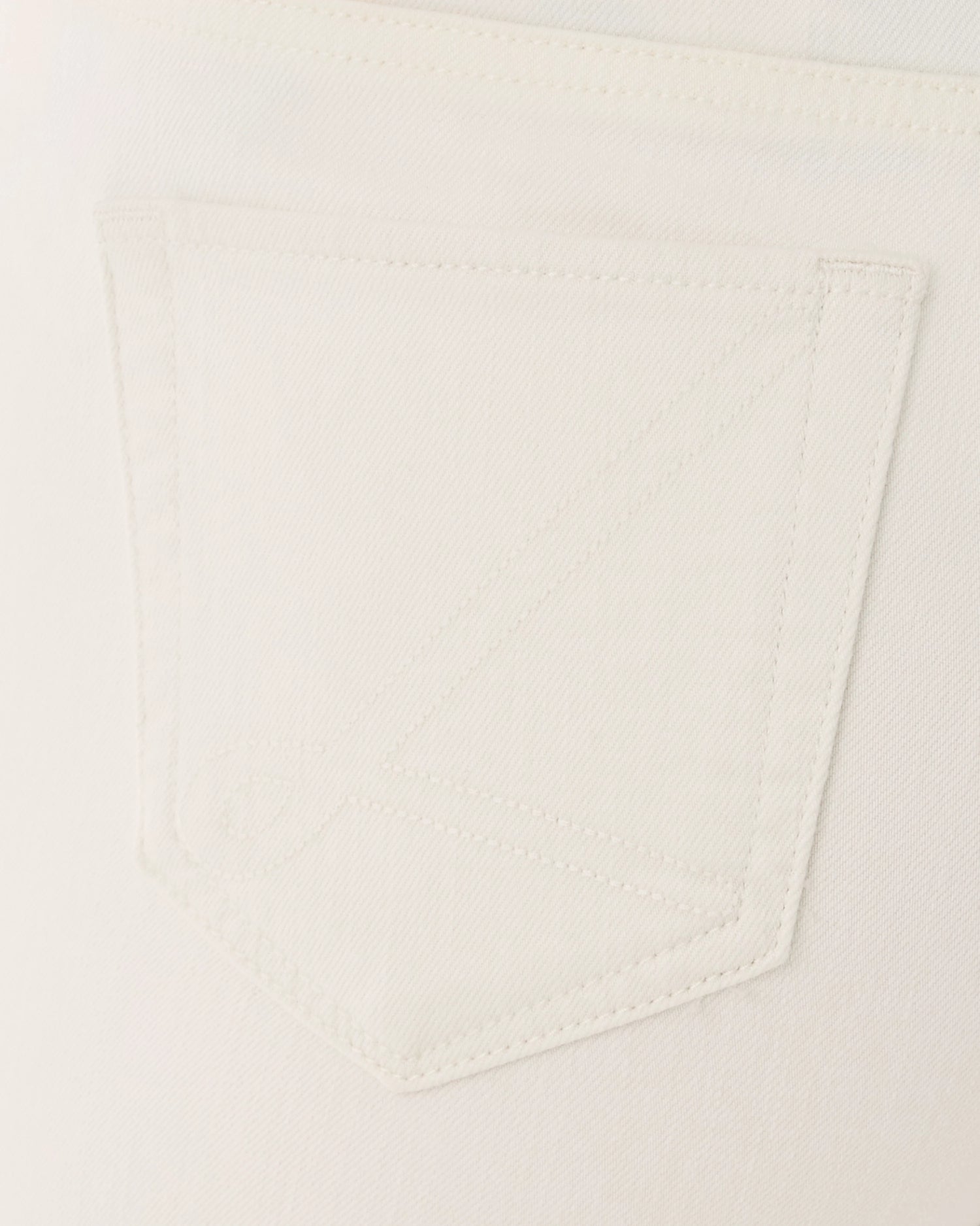 Close-up of a pocket on a light-colored garment