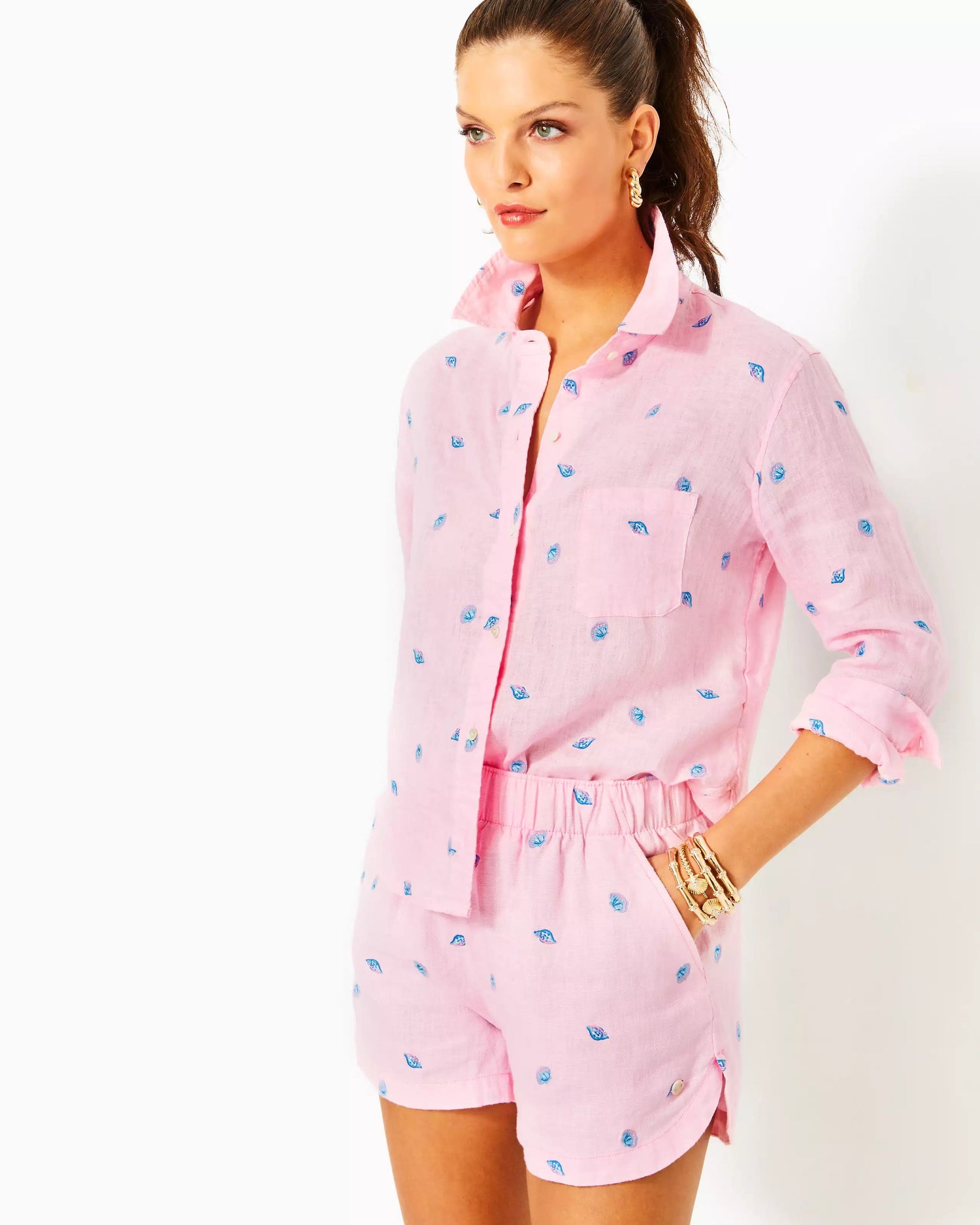 Lilly Pulitzer | Lilly Pulitzer | Coralynn Button Down | Cloister Collection | LADIES