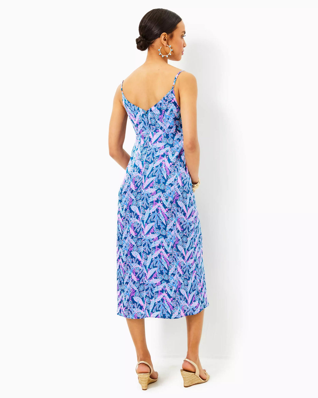 Lilly Pulitzer | Lilly Pulitzer | Keana Satin Midi Slip Dress | Cloister Collection | LADIES