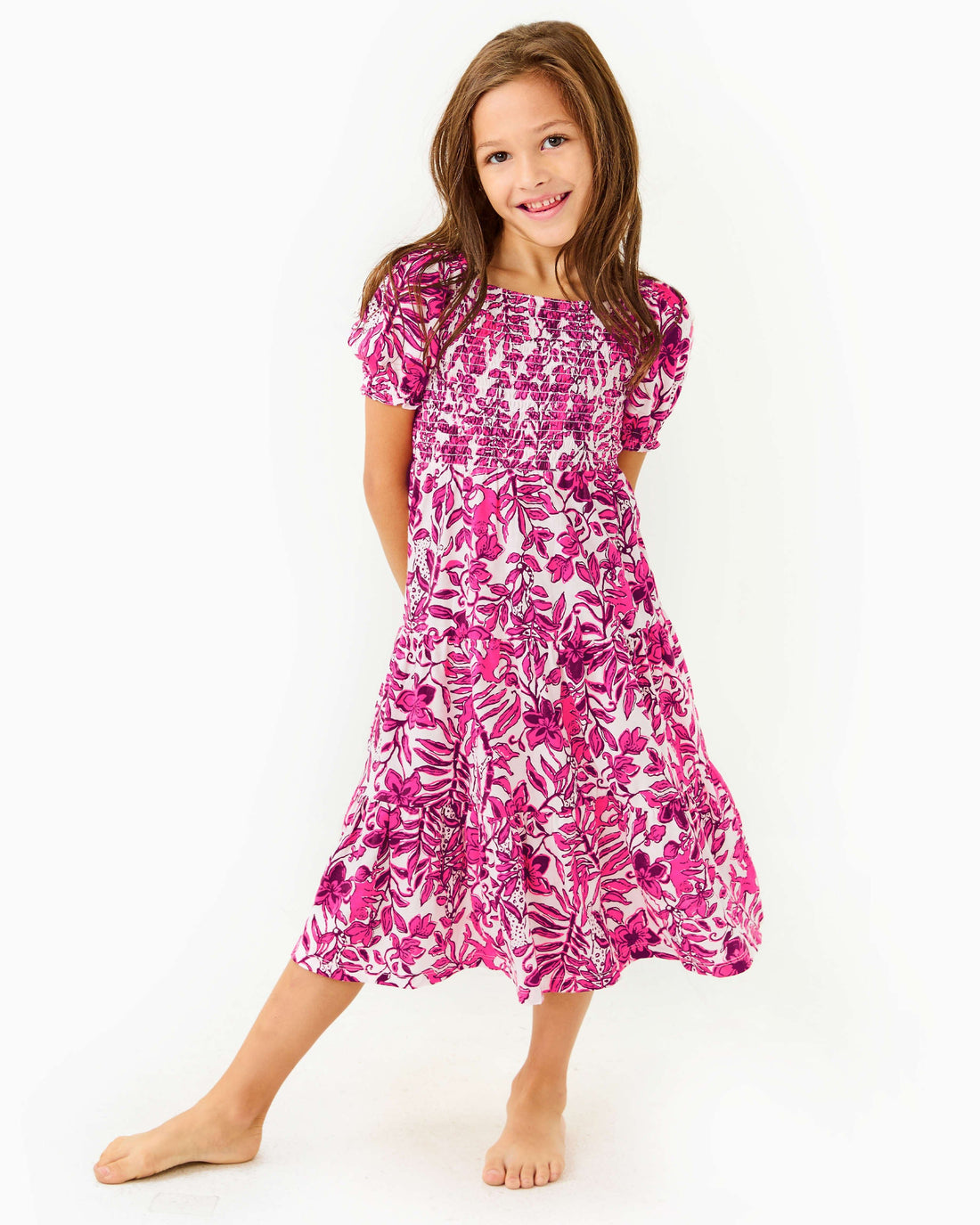 Lilly Pulitzer | Lilly Pulitzer | Mini Jilly Sleeved Midi Dress | Cloister Collection | CHILDRENS