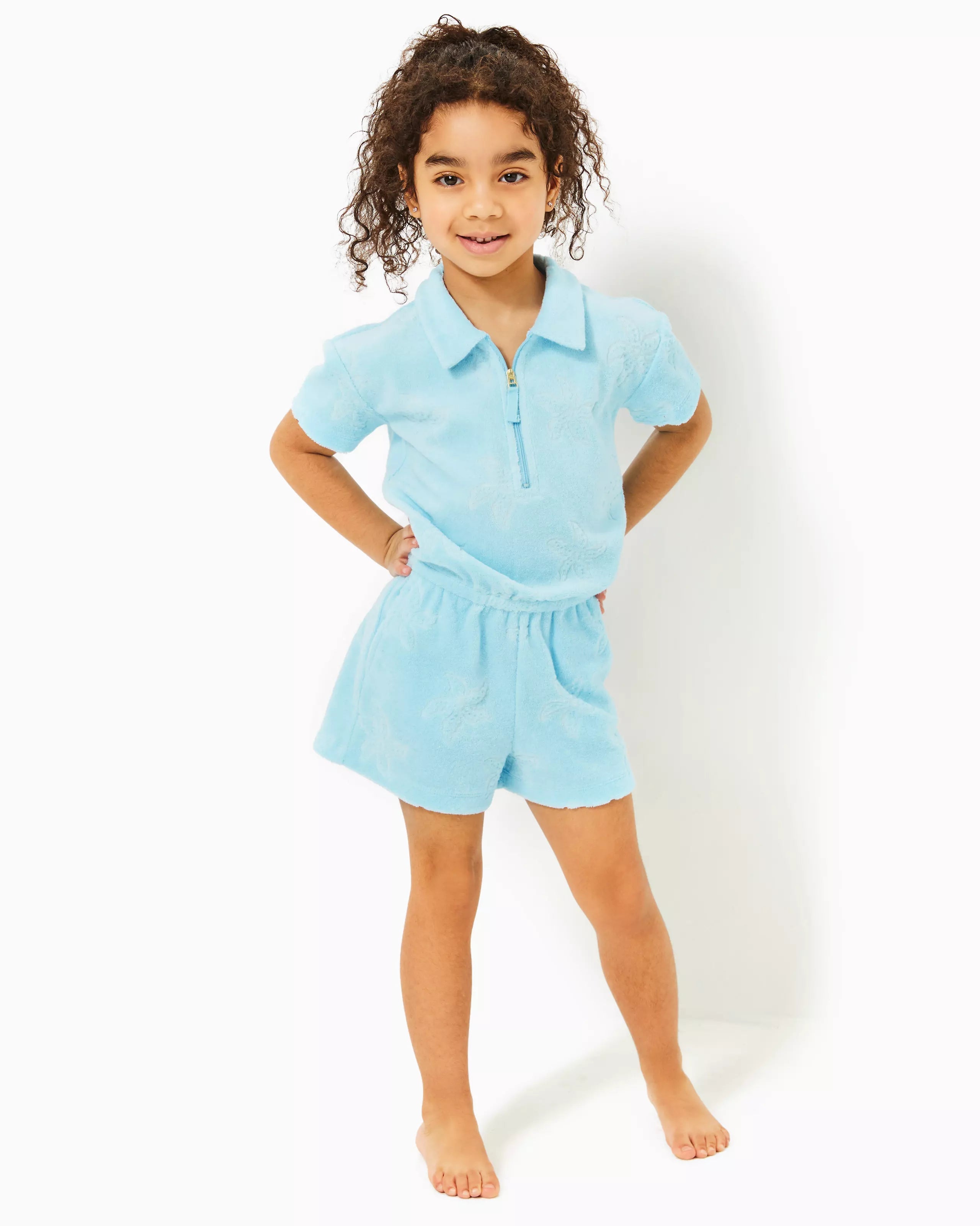 Lilly Pulitzer | Lilly Pulitzer | Mini Katerini Romper | Cloister Collection | CHILDRENS