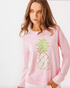 Lilly Pulitzer | Lilly Pulitzer | Tensley Sweater - Heathered Pink Muse Party Pineapple Jacquard | Cloister Collection | SWEATERS