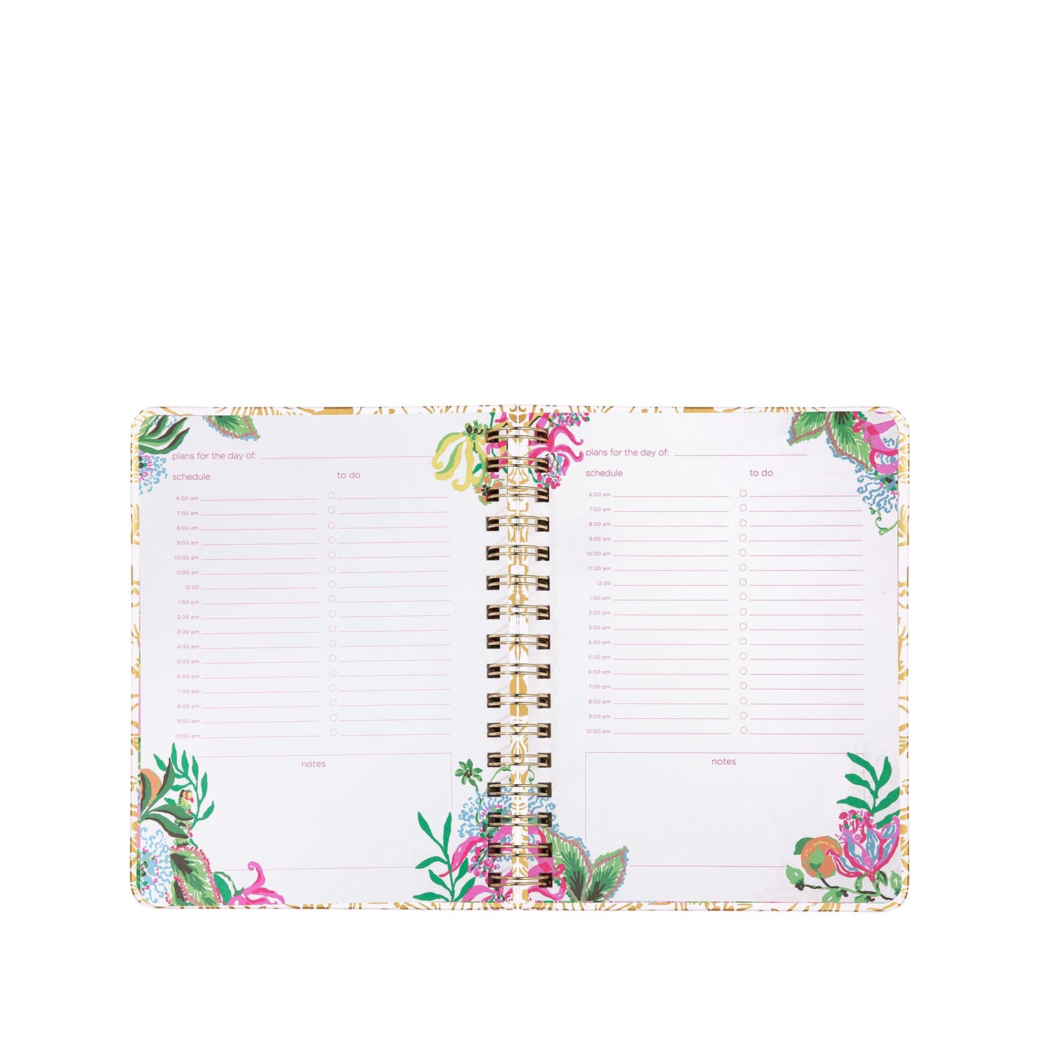 Lilly Pulitzer | Lilly Pulitzer | To Do Planner, Gold Metallic | Cloister Collection | LGIFTS