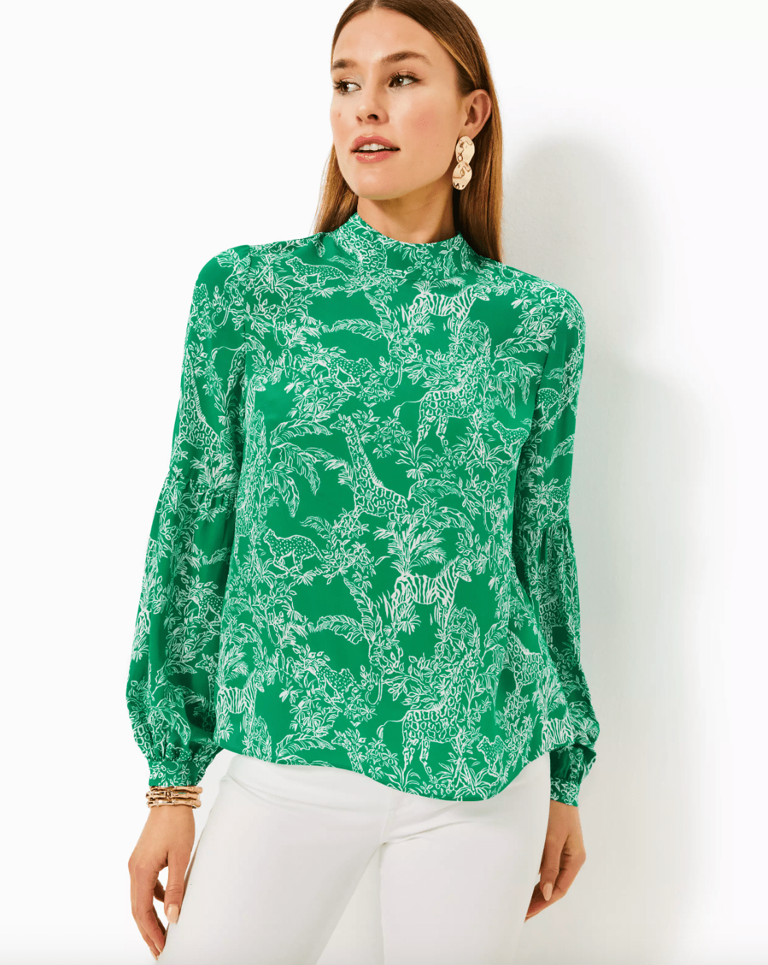 Lilly Pulitzer | Lilly Pulitzer | Witaker Silk Top | Cloister Collection | LADIES