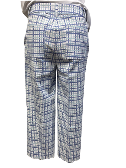 Blue Plaid Pants