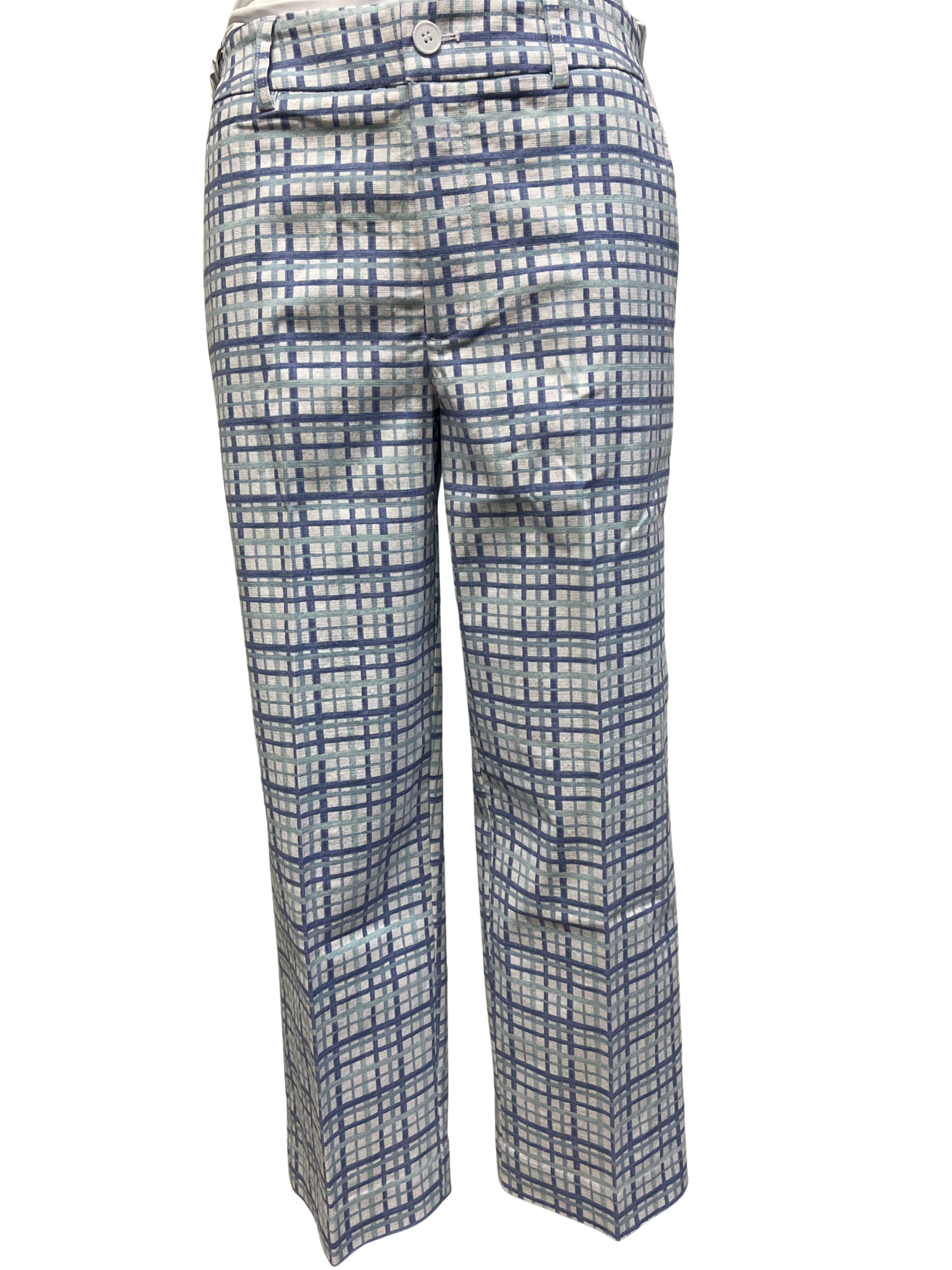 Blue Plaid Pants