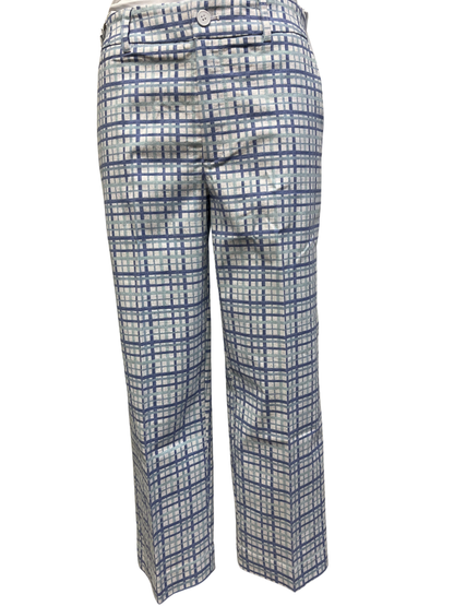 Blue Plaid Pants