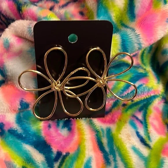 Golden Stella | Flower Earrings