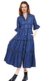 Dizzy Lizzie | Miami Dress In Denim With Black Ribbon Trim | Cloister Collection | DRESSES