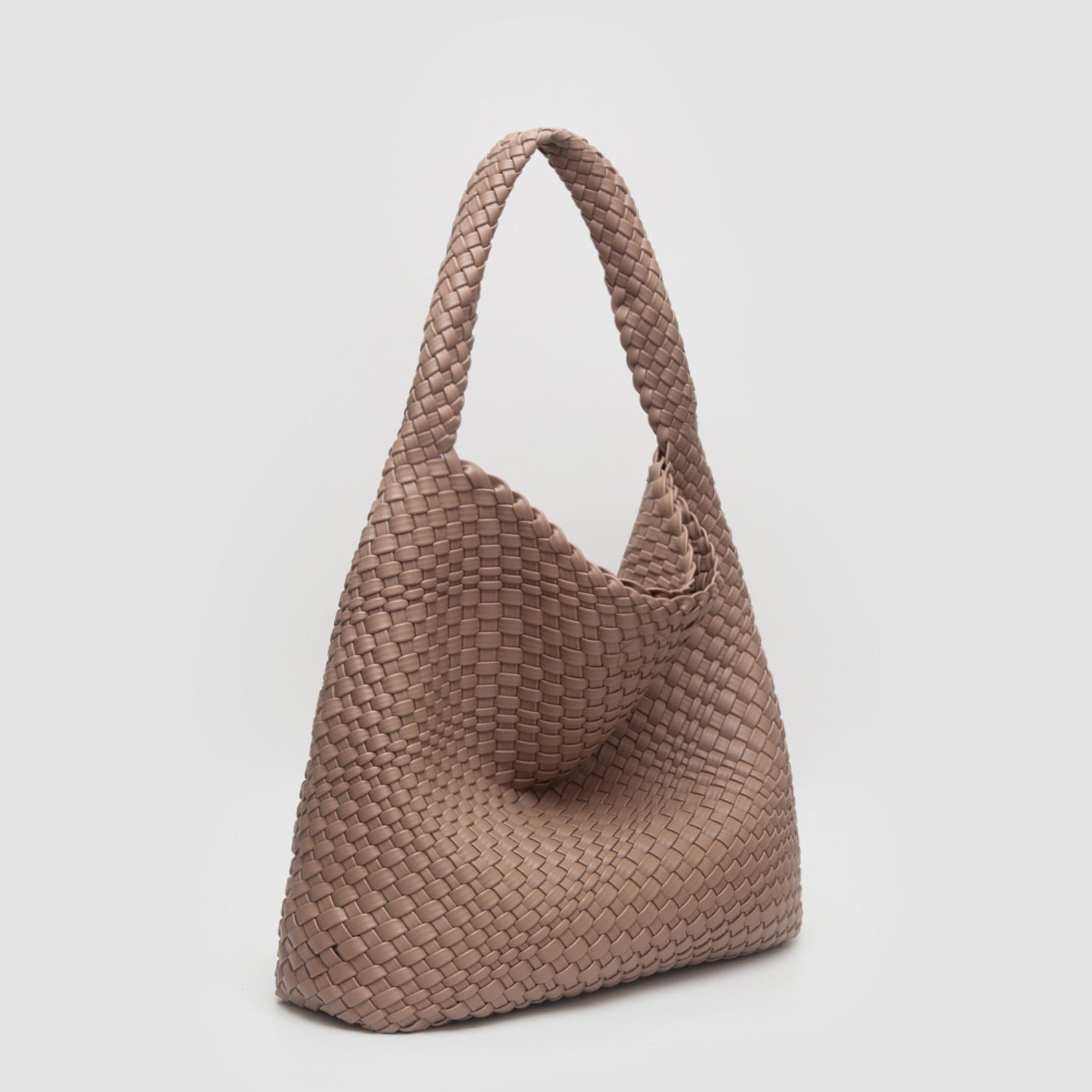 Mimi Wholesale | Mimi Wholesale | Tiara Woven Hobo Tote Bag with Pouch | Cloister Collection | HANDBAGS