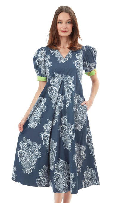 Dizzy - Lizzie | Montauk Dress Blue White Floral | Cloister Collection | Dress