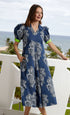 Dizzy - Lizzie | Montauk Dress Blue White Floral | Cloister Collection | Dress