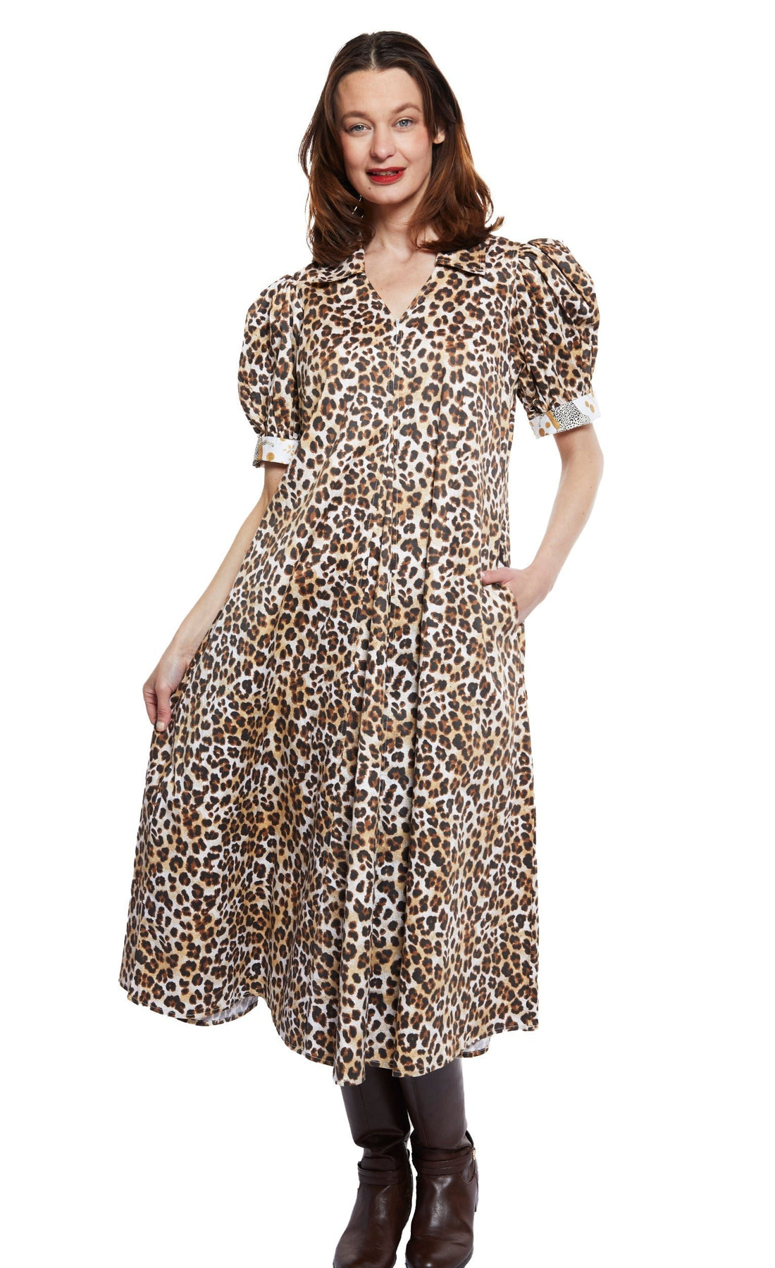 Dizzy Lizzie | Montauk Dress Classic Cheetah Print | Cloister Collection | DRESSES