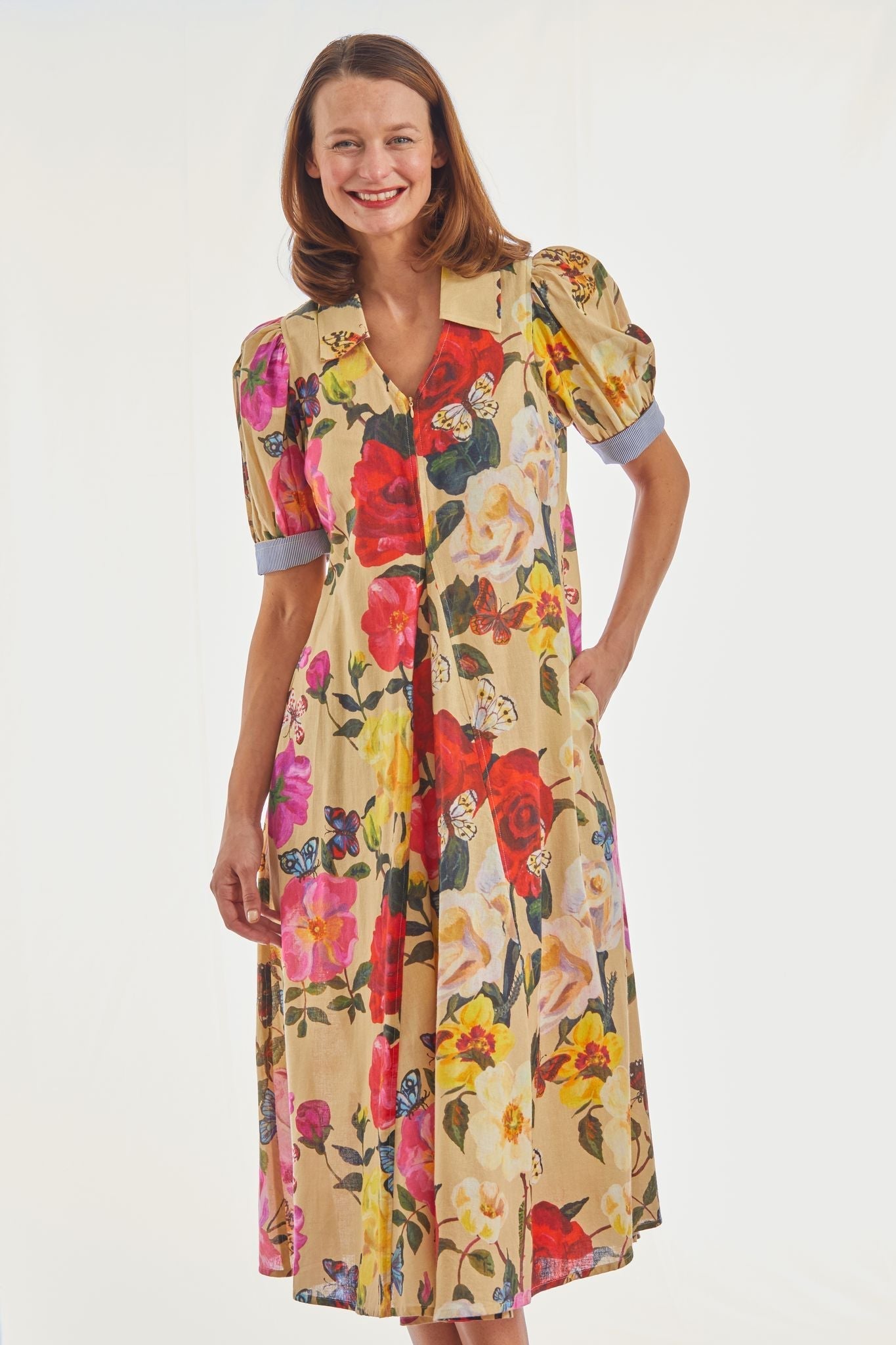 Dizzy Lizzie | Montauk Dress Vintage Floral Print | Cloister Collection | DRESSES
