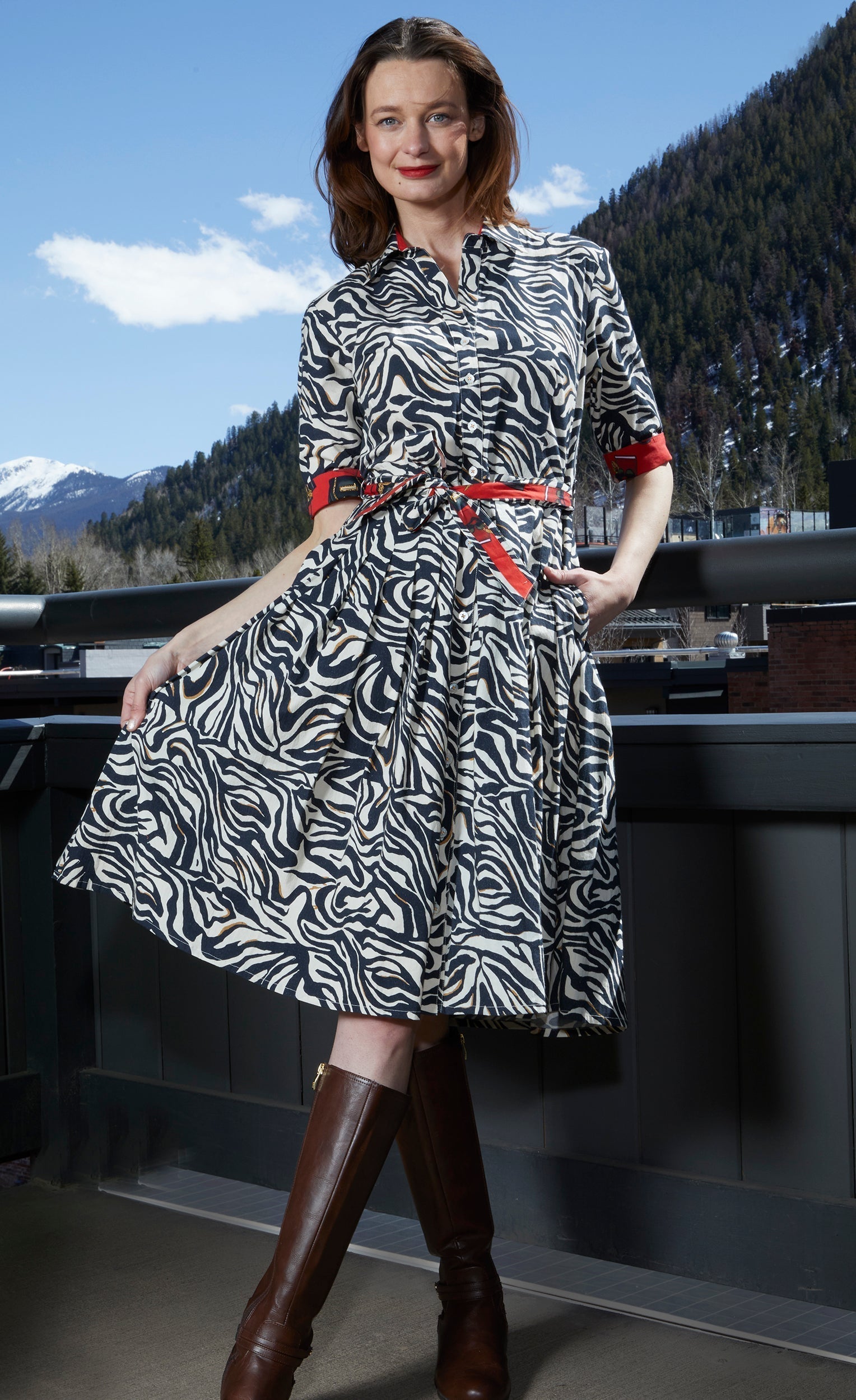 Dizzy Lizzie | Mrs Maisel Dress Black And White Zebra Print | Cloister Collection | DRESSES