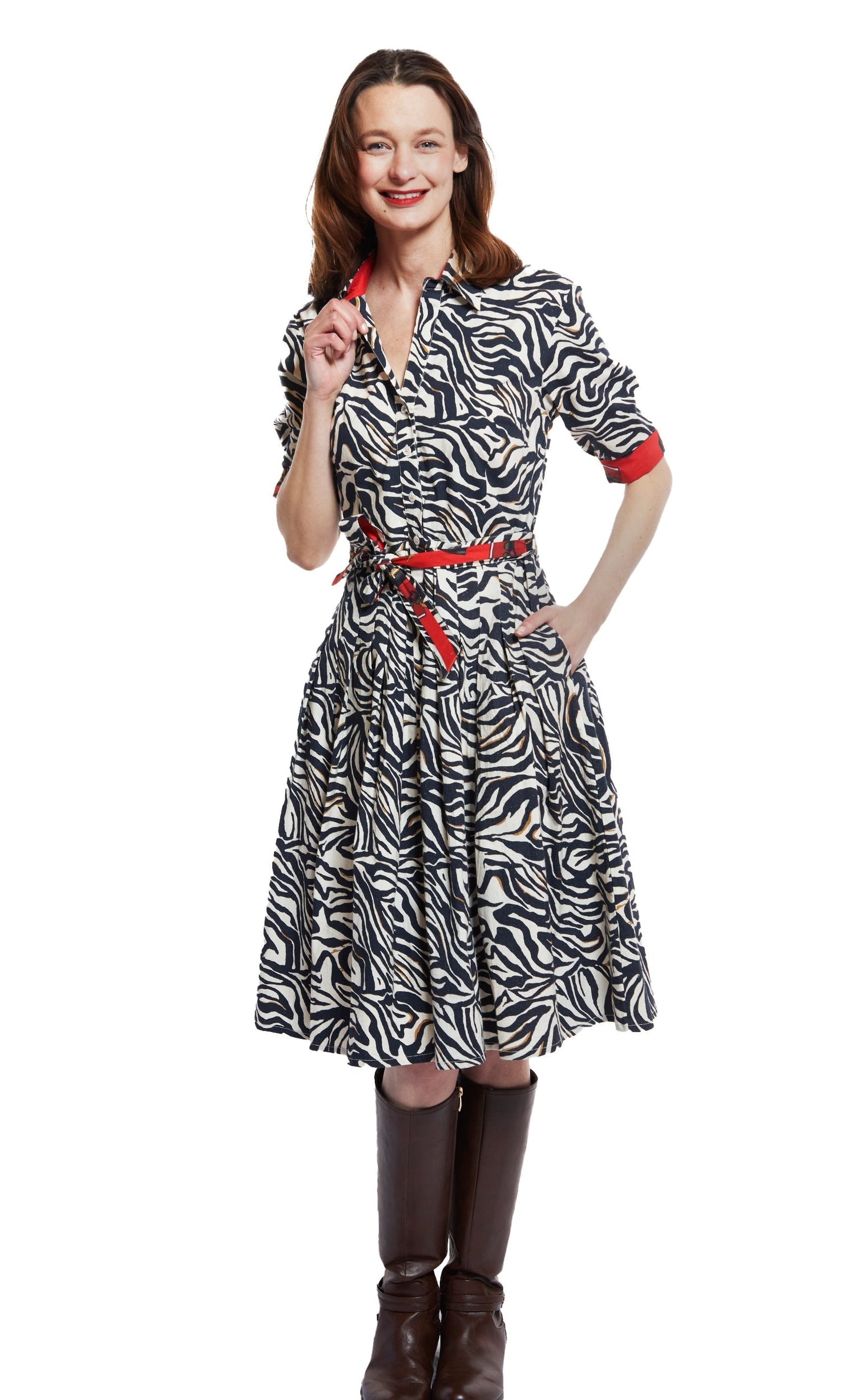 Dizzy Lizzie | Mrs Maisel Dress Black And White Zebra Print | Cloister Collection | DRESSES