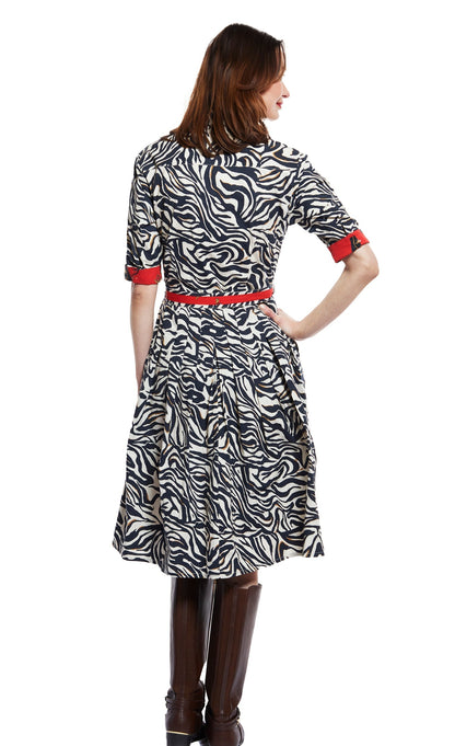 Dizzy Lizzie | Mrs Maisel Dress Black And White Zebra Print | Cloister Collection | DRESSES