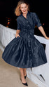 Dizzy Lizzie | Mrs Maisel Navy Silk | Cloister Collection | DRESSES
