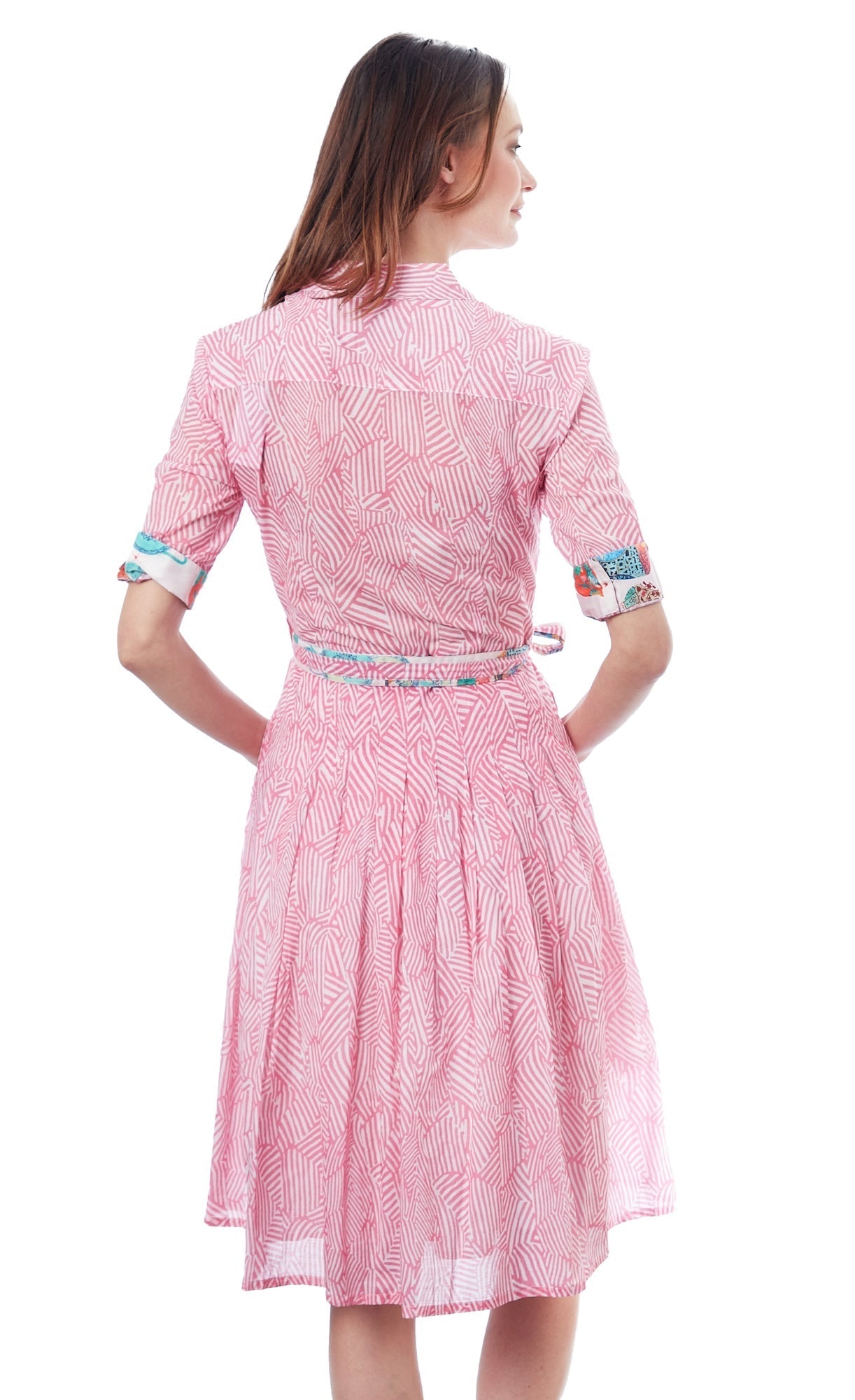 Dizzy - Lizzie | Mrs Maisel Pink Geometric Dress | Cloister Collection | Dress