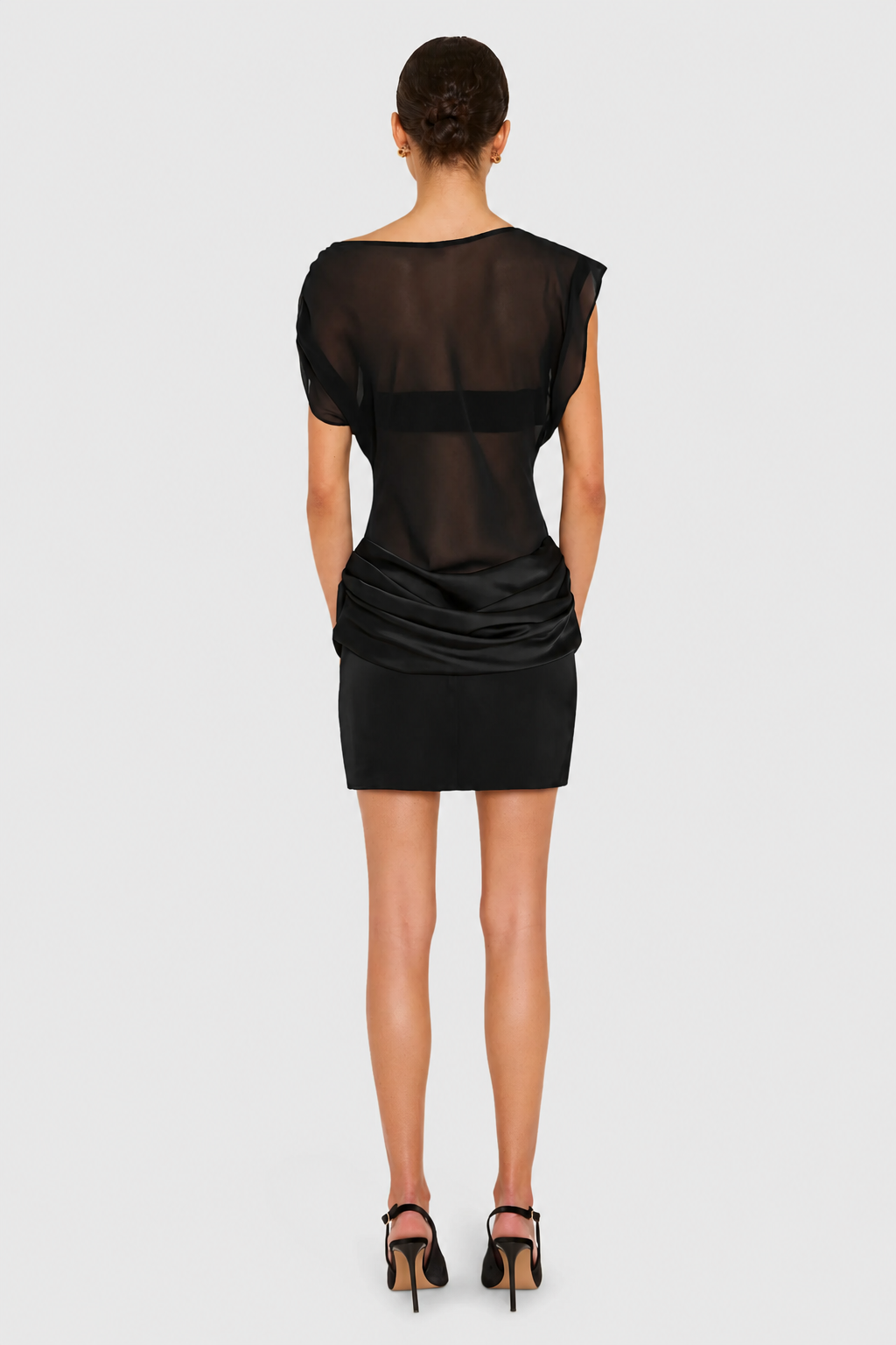 Olandria Mini Dress - Black