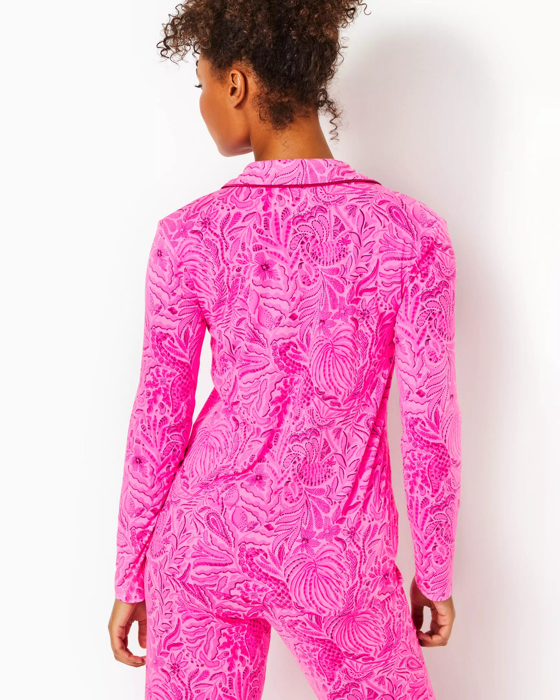 Lilly Pulitzer | Pj Knit Ls Button-up Top