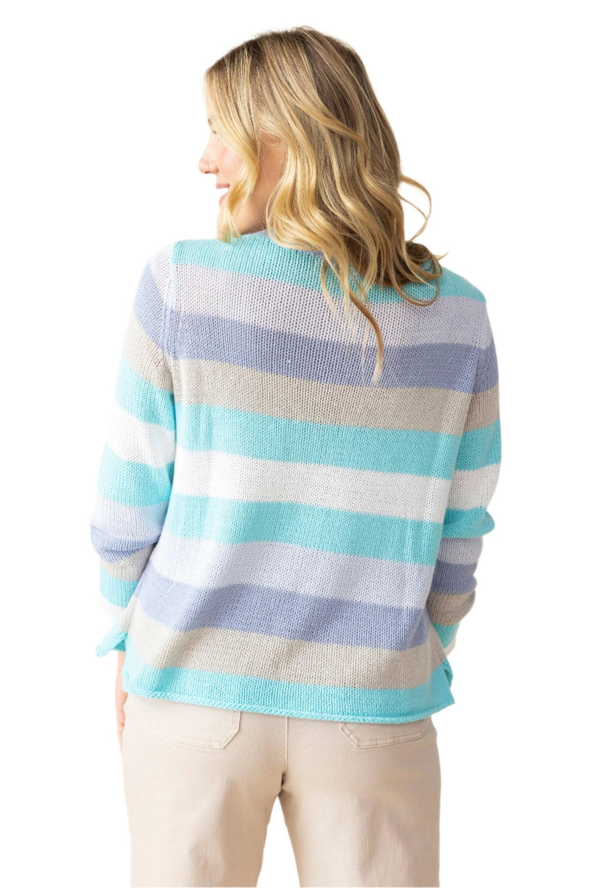 Habitat | Seaside Stripe Pullover - Hydrangea