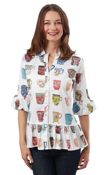 Dizzy - Lizzie | Peplum Top Coffee Mugs | Cloister Collection | Tops