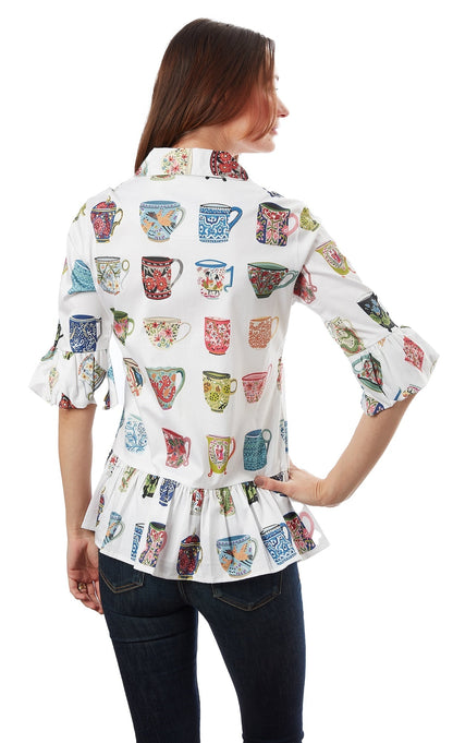 Dizzy - Lizzie | Peplum Top Coffee Mugs | Cloister Collection | Tops