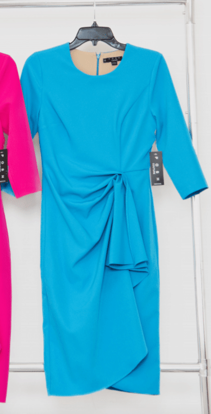 Posh | Posh | Dress with 3/4 Slv - TURQOUISE | Cloister Collection | Dresses