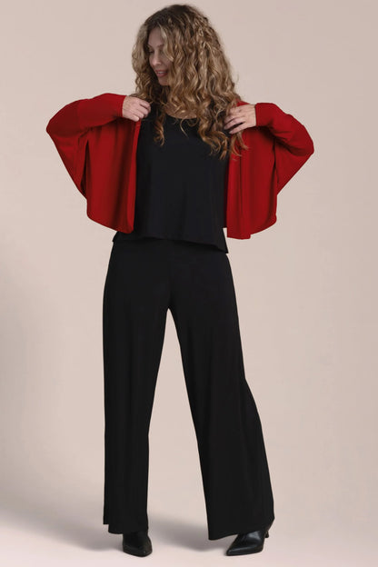 Sympli | Honeycomb Shrug - Red