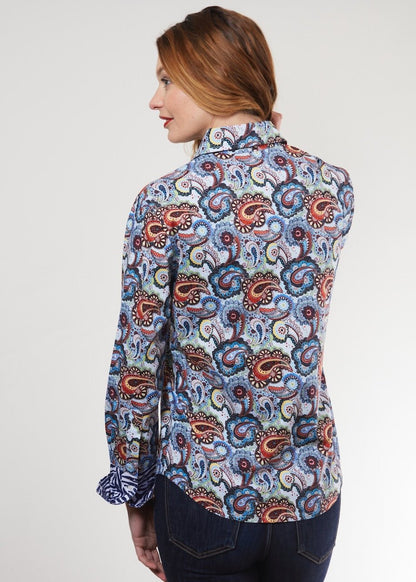 Dizzy Lizzie | Rome Shirt Blue Paisley | Cloister Collection | SHIRT