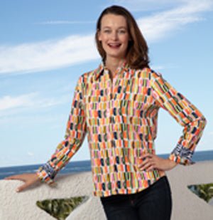 Dizzy Lizzie | Rome Shirt Paint Strokes | Cloister Collection | TOPS