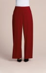 Sympli | Flowy Wide Leg Pant - Red