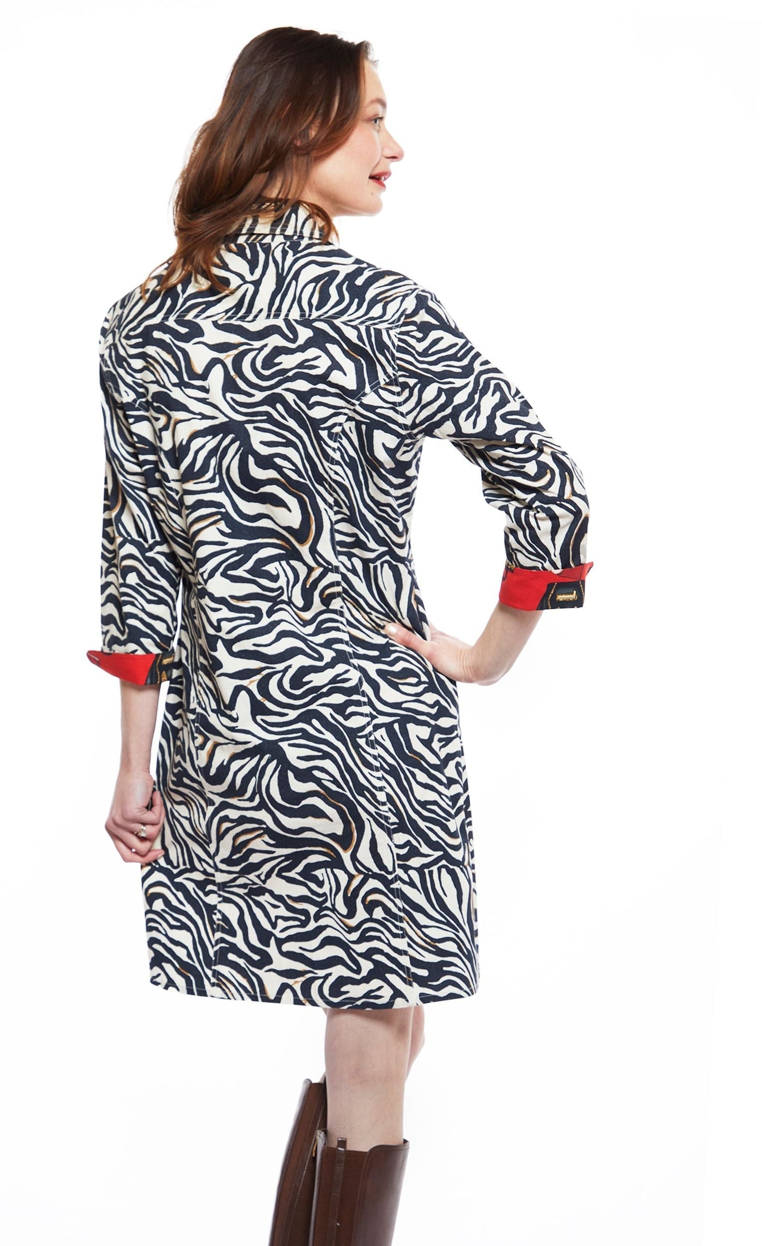 Dizzy Lizzie | Sag Harbor Dress Black And White Zebra Print | Cloister Collection | DRESSES