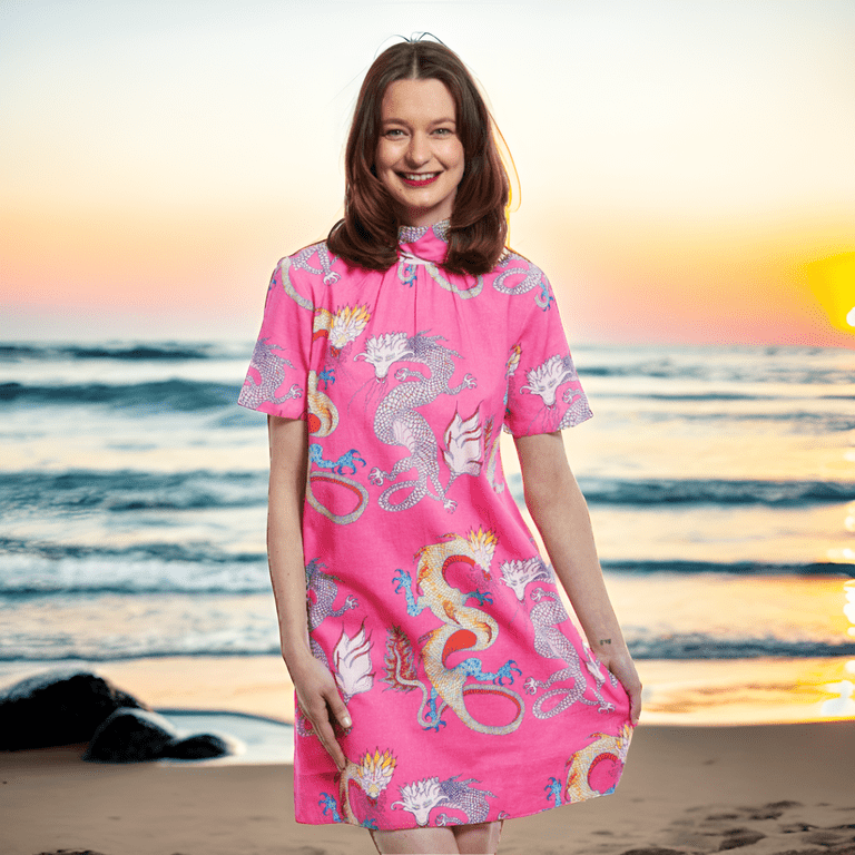 Dizzy - Lizzie | Savannah Dress with Pink Print | Cloister Collection | DRESSES