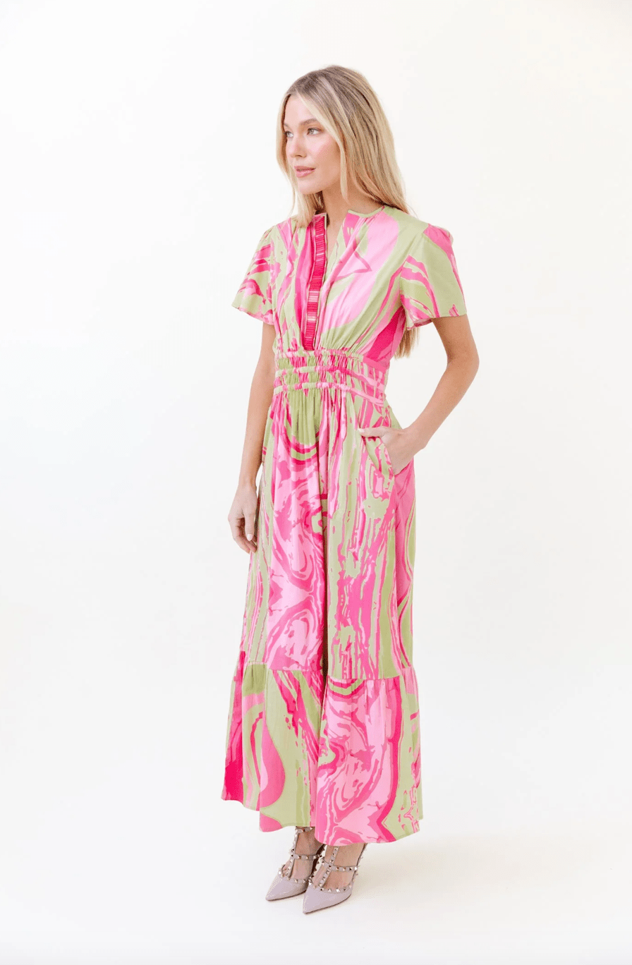 Sheridan French | Sheridan French | Eloise Dress - Strawberry Agate | Cloister Collection | CONTEMPORARY