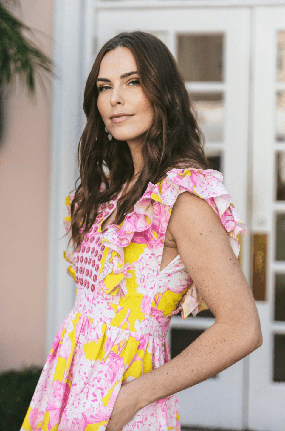 Sheridan French | Sheridan French | Stacey Dress in Pink Lemonade | Cloister Collection | CONTEMPORARY