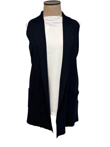 The H Edition | Black Notch Colar Vest