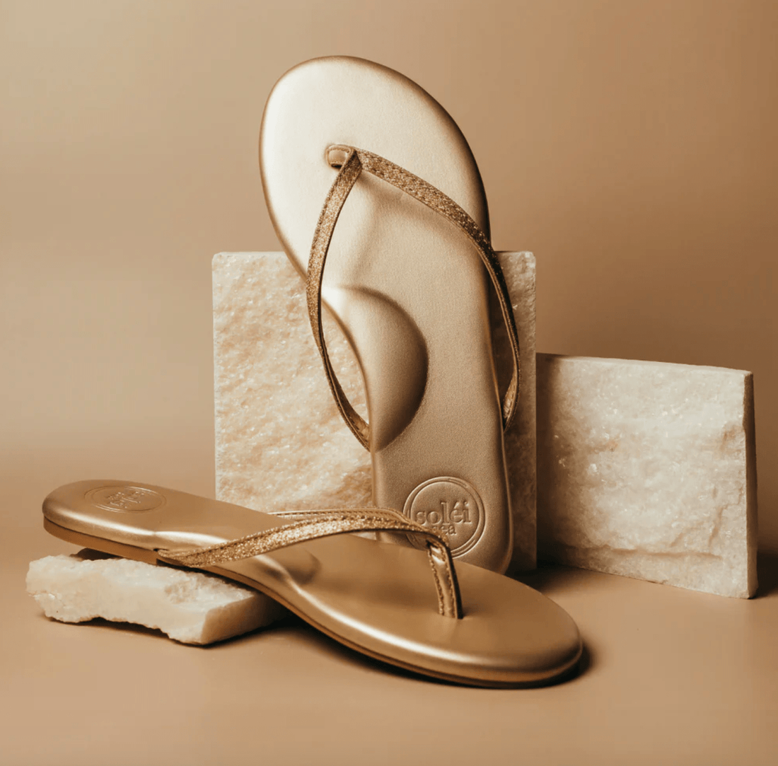 Solei Sea | Solei Sea | Indie Champagne Glitter Sandal | Cloister Collection | SHOES