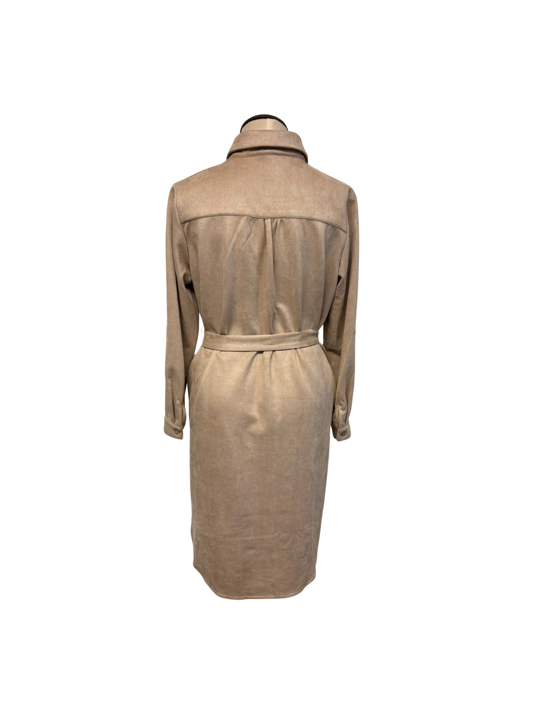Faux Suede Dress