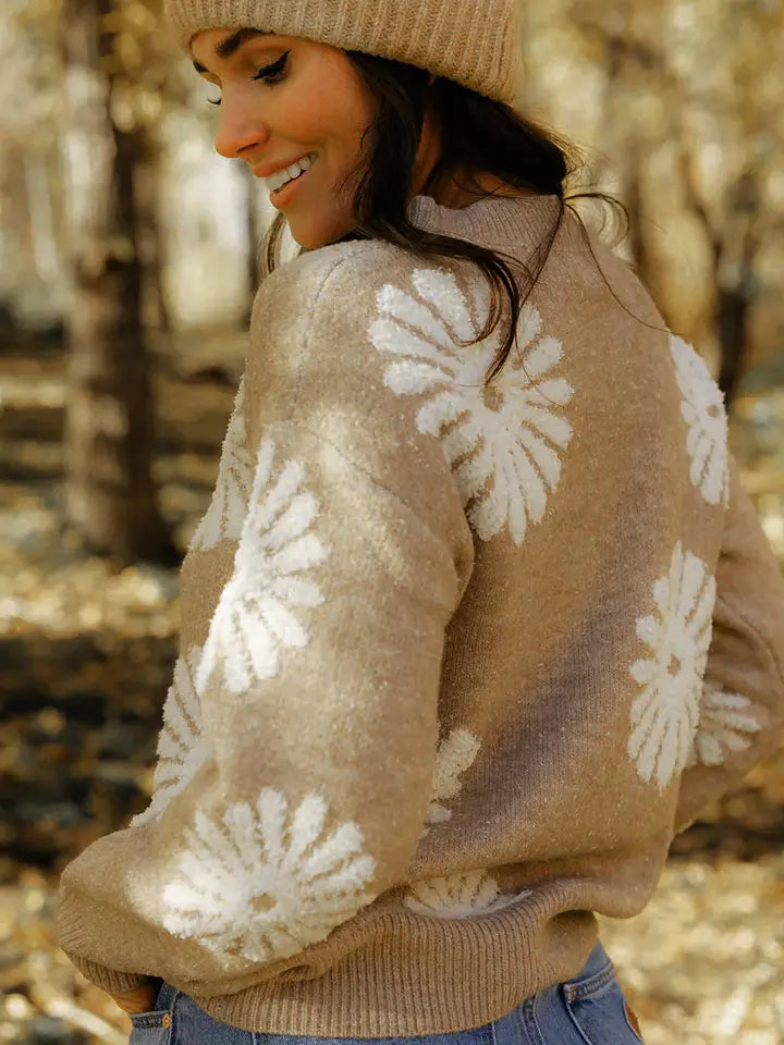 Cloister Collection| Floral Knit Sweater