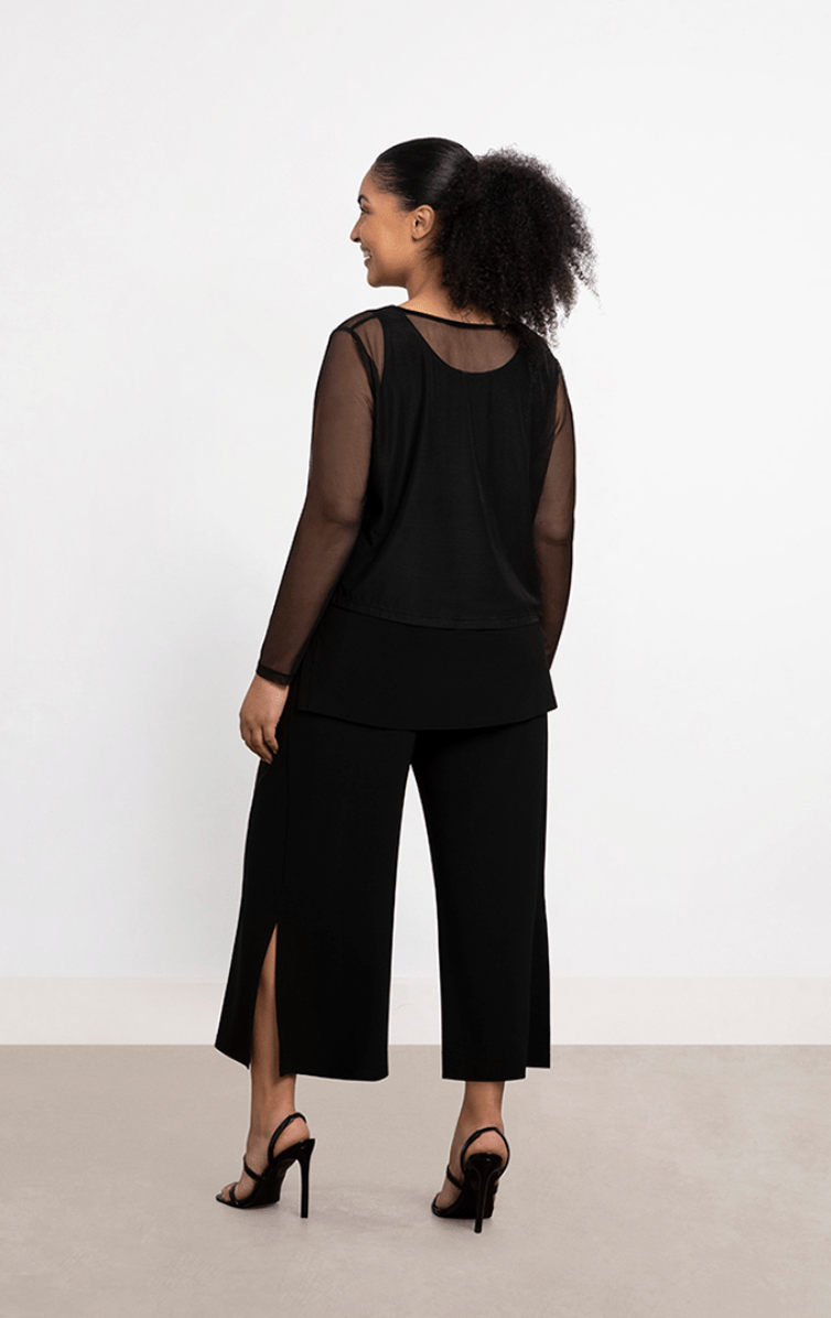 Sympli | Sympli | Mesh Go to Cropped T Ls | Cloister Collection | MISSYSPORTSWEAR