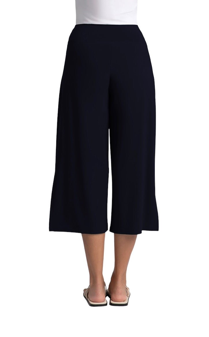 Sympli | Sympli | Side Slit Wide Capri Navy | Cloister Collection |