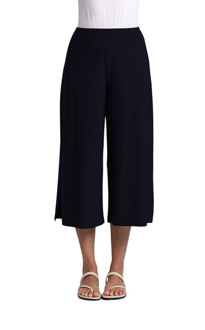 Sympli | Sympli | Side Slit Wide Capri Navy | Cloister Collection |