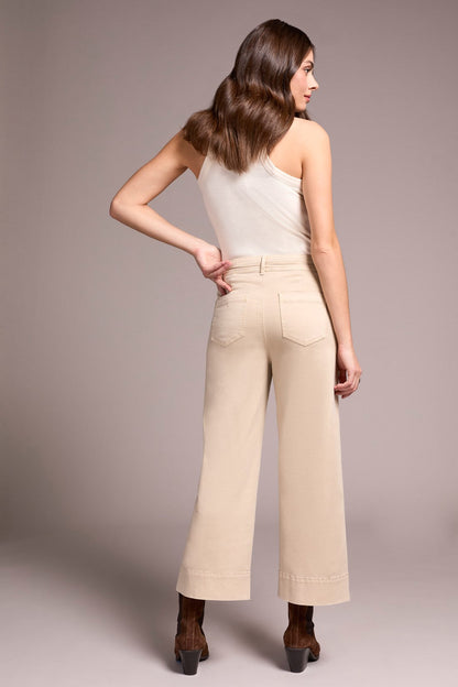 Tribal | High Rise Fly Front Palazzo Pants