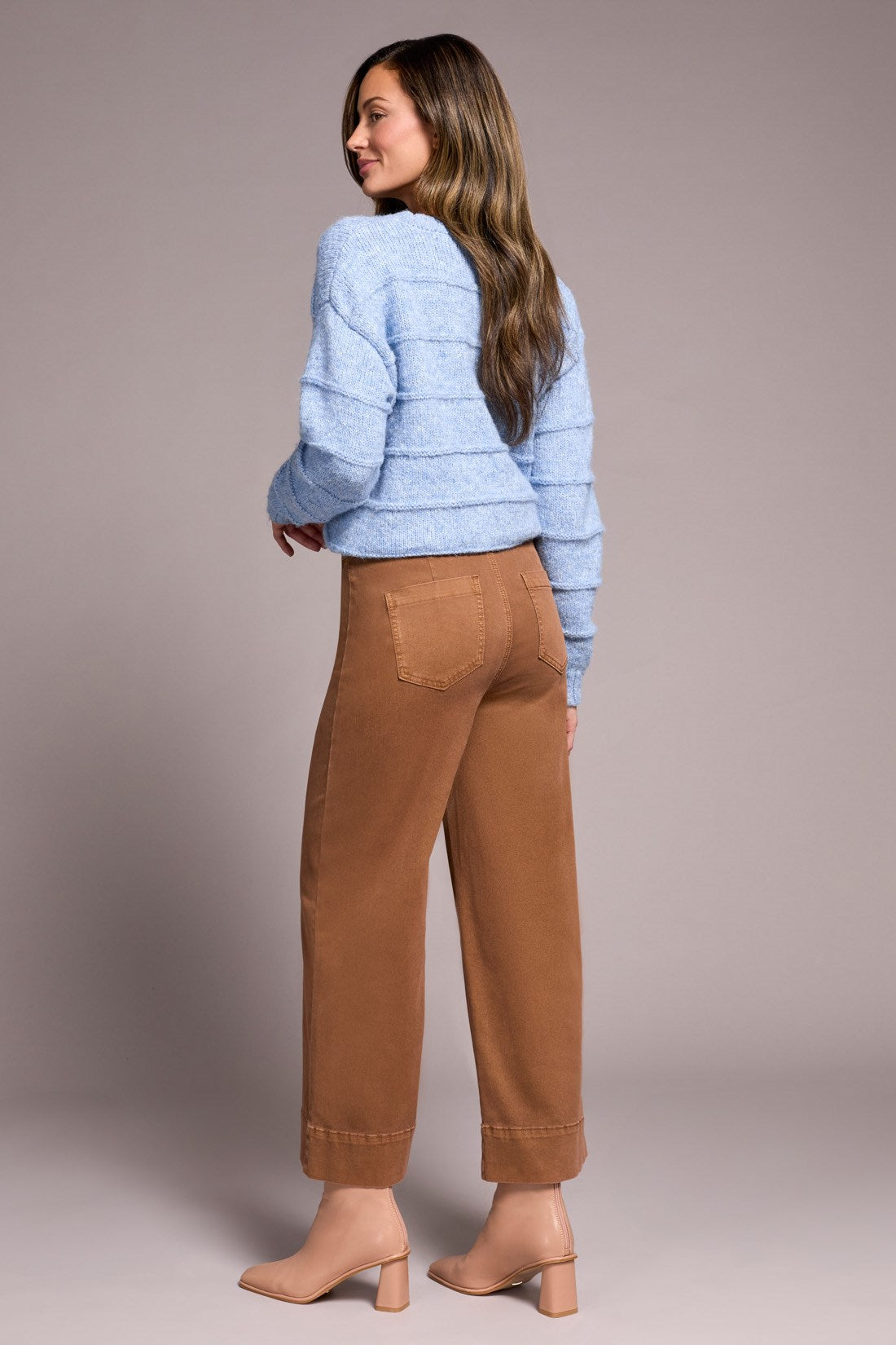 Tribal | High Rise Fly Front Palazzo Pants