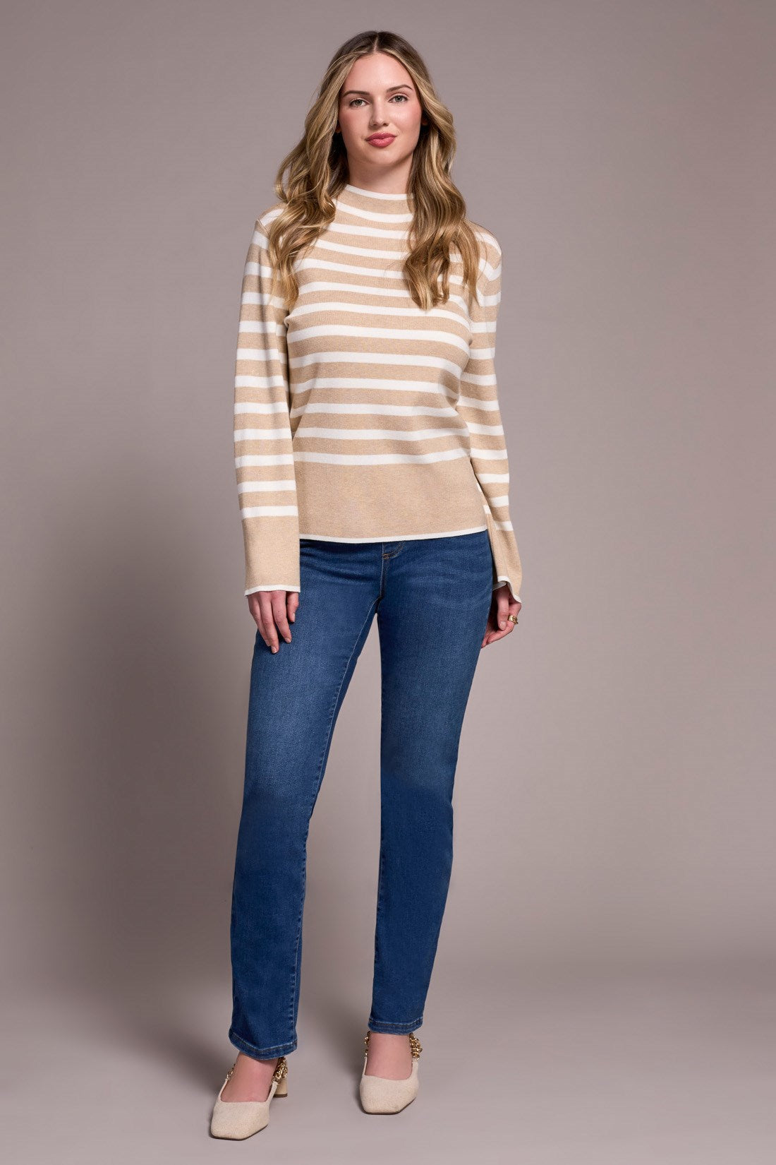 Tribal | Long Sleeve Funnel Neck Sweater