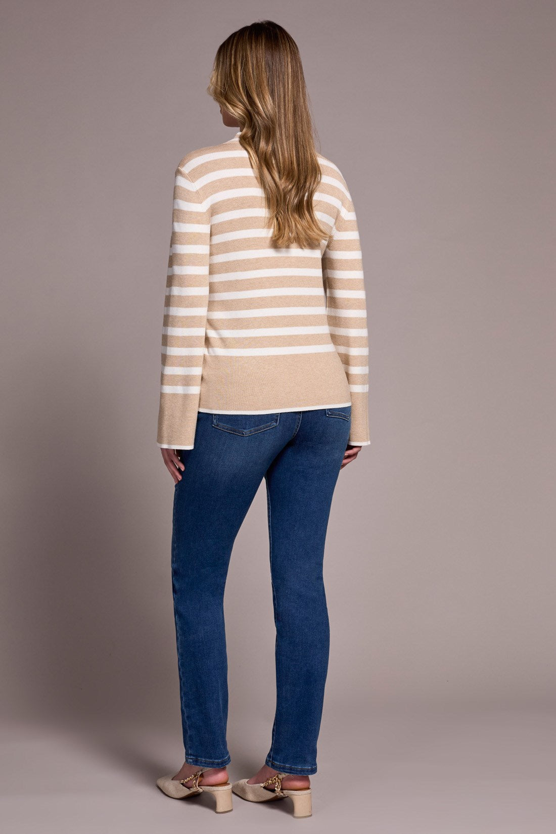 Long Sleeve Funnel Neck Sweater